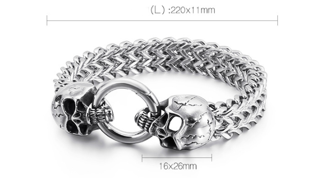 Skull Cast - Premium Bracelets from Eclipse Rings - Just $19.99! Shop now at Eclipse Rings